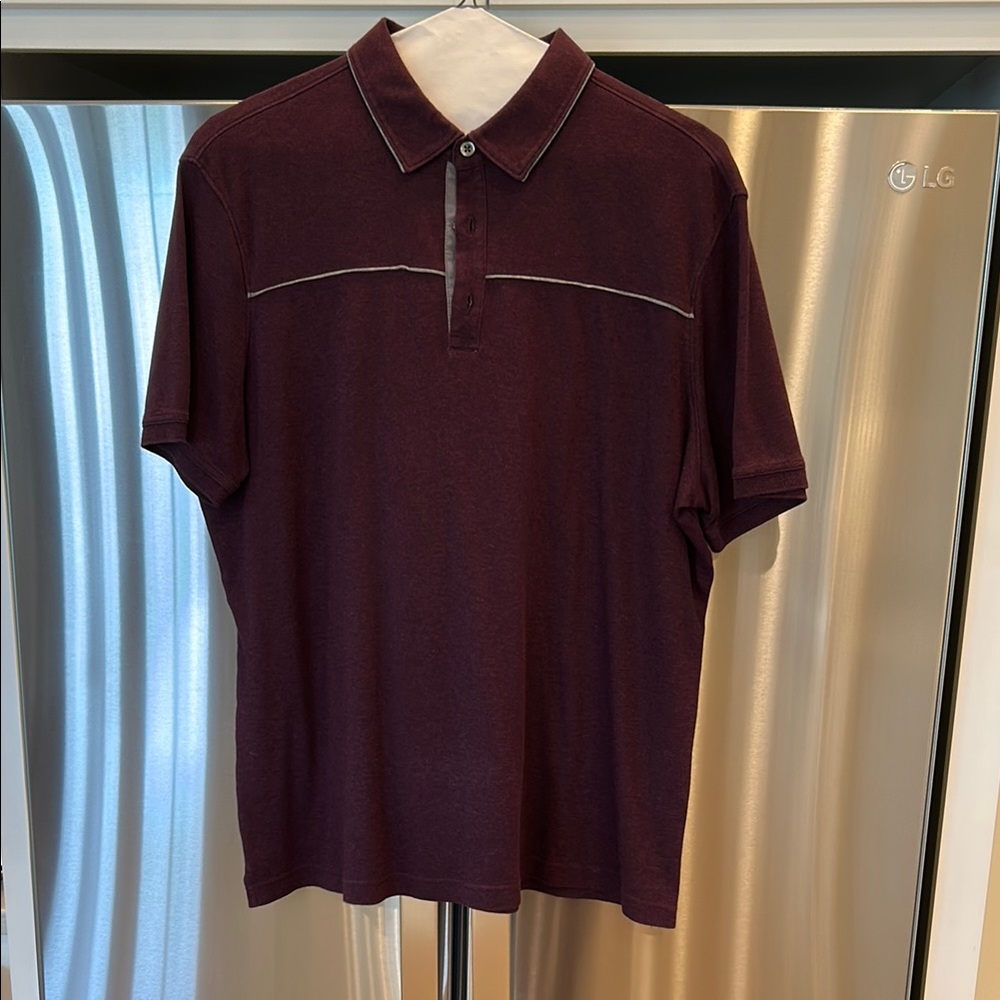 Banana Republic Purple Polo Shirt Classic Knit Design